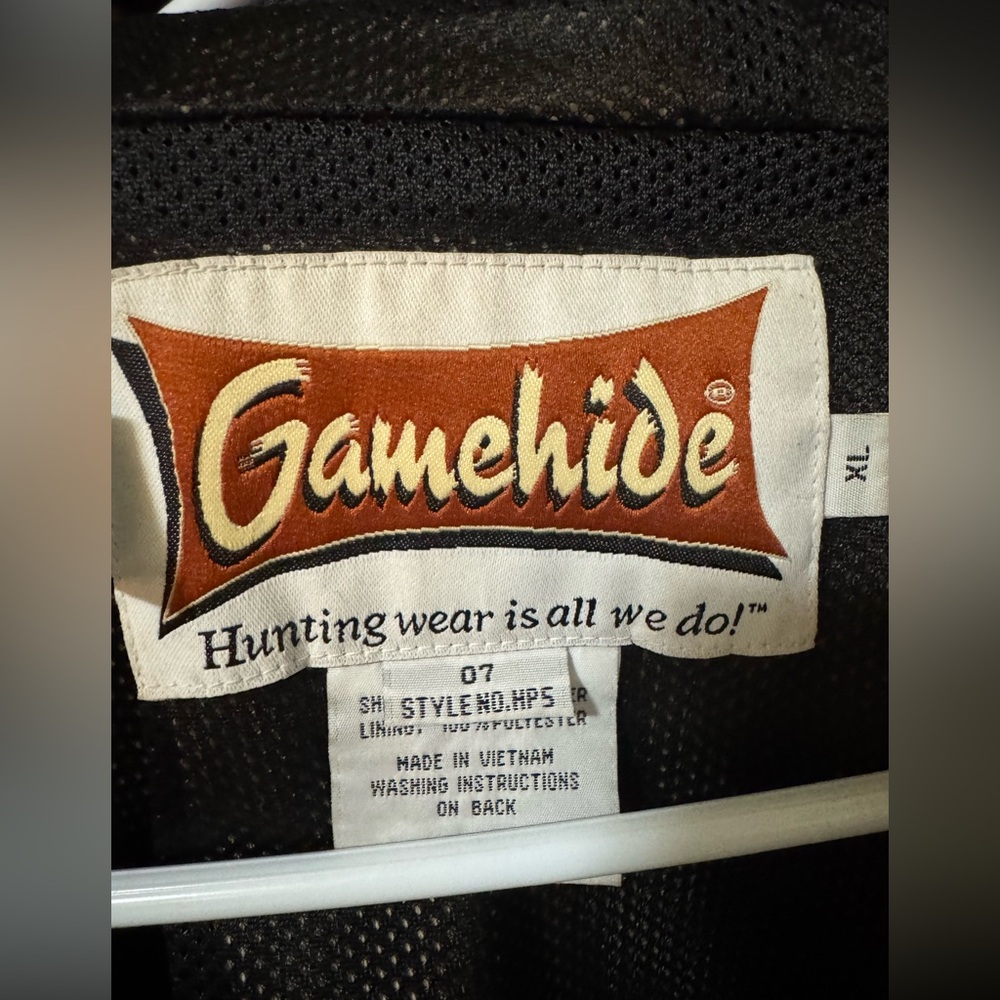 Gamehide Camo Hooded Jacket size XL Hunting. Vents. Nice coat camouflage - Picture 2 of 6